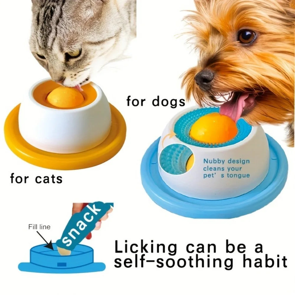 Slow Feeder Food Dispenser Lick Toys for Pets Interactive Games Puppy Training Enrichment Pet Stimulation Toys Feeding Tool