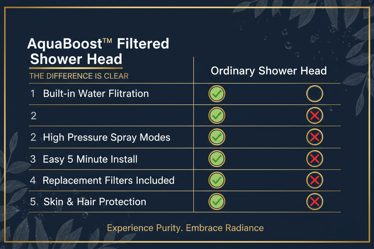 AquaBoost™ Comparison Table