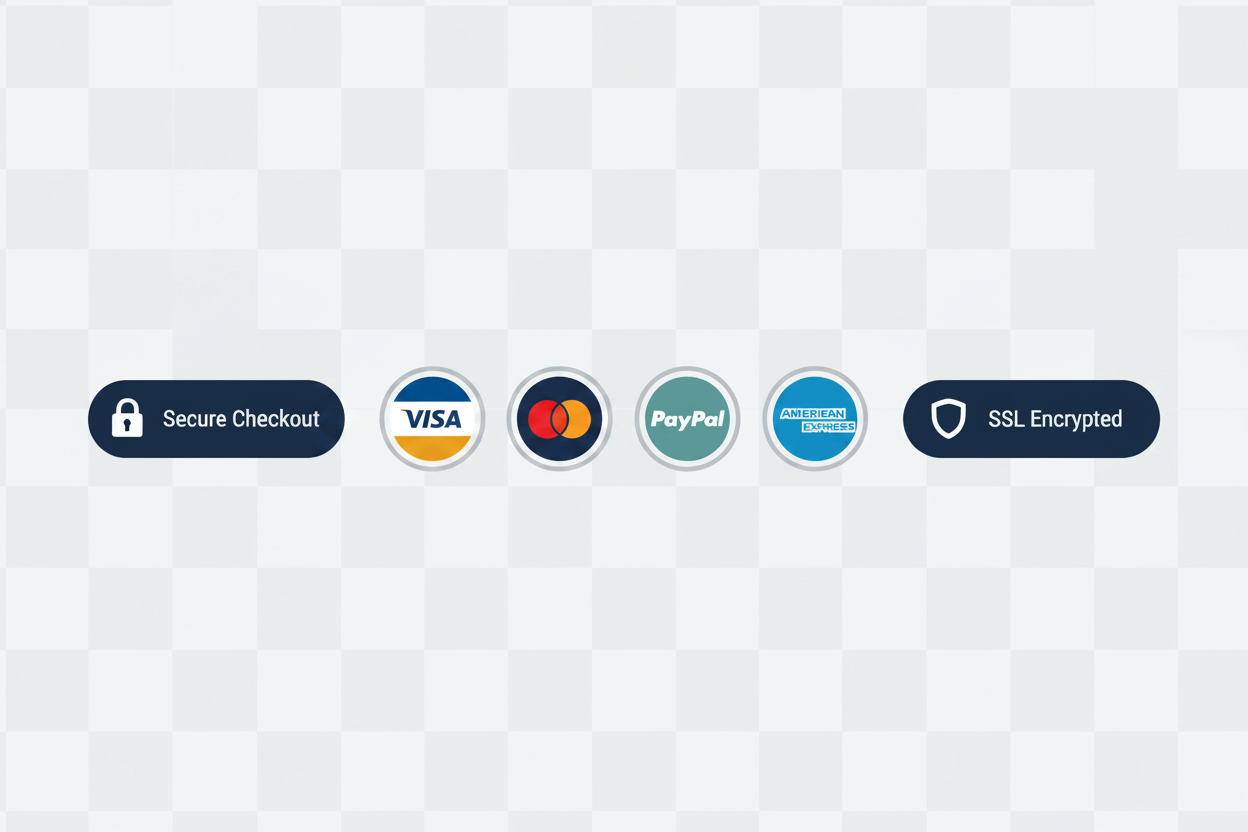 Colorful Secure Checkout Badges
